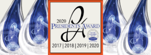 The 2020 Presidents Award for factory authorized dealers for Carrier